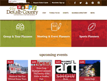 Tablet Screenshot of dekalbcountycvb.com